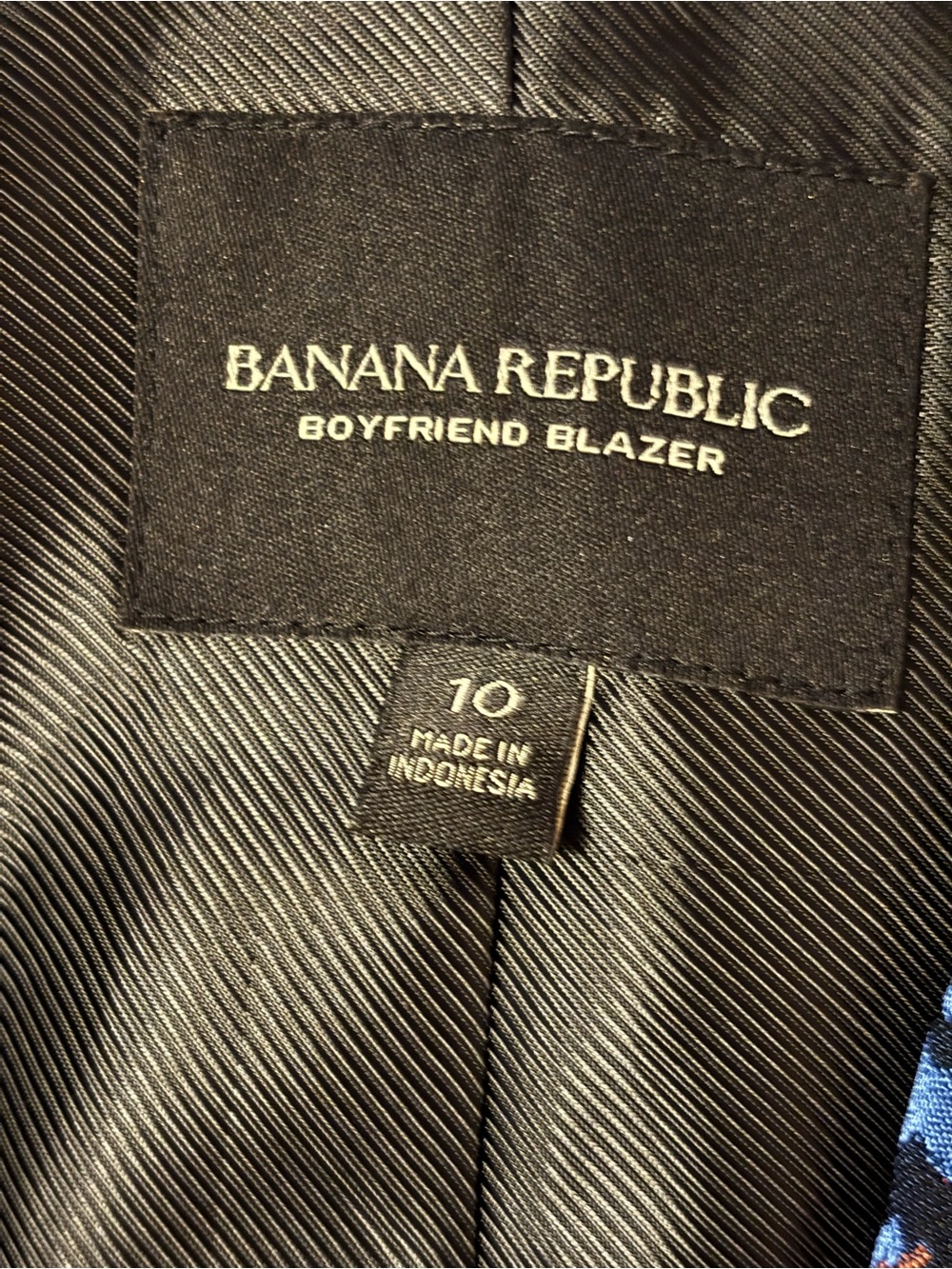 Banana Republic Blue Leopard Jacquard Blazer - Picture 2 of 8